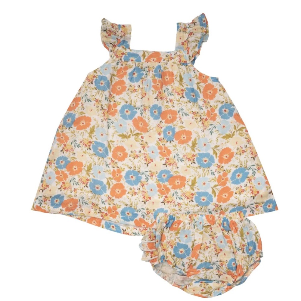 Angel Dear Poppy Print Sundress